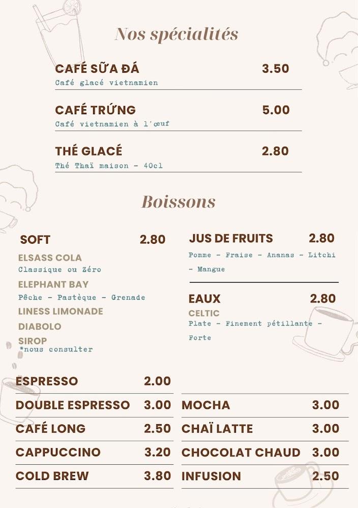 Restaurant Vanny - Menu Image 1