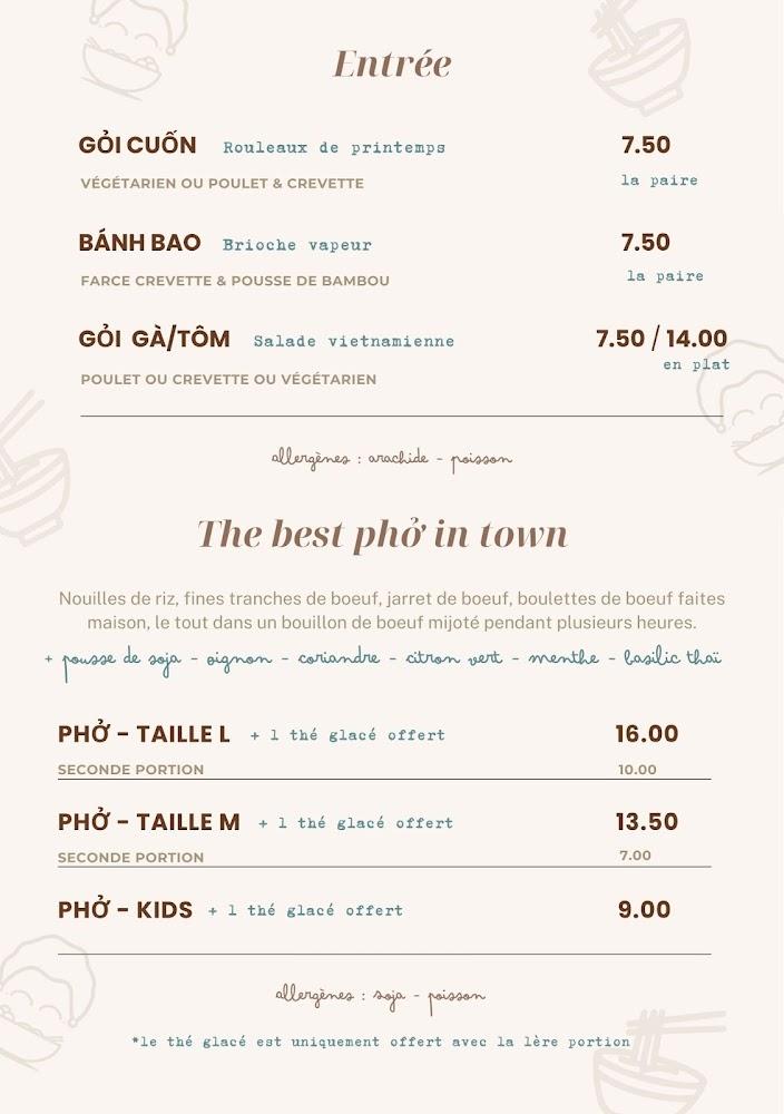 Restaurant Vanny - Menu Image 2